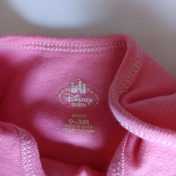 Disney Baby's Sparkle Minnie Pink Onesie - Picture 3 of 3